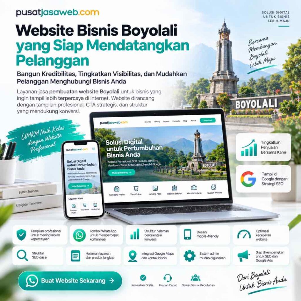 jasa pembuatan website boyolali jasa pembuatan website boyolali